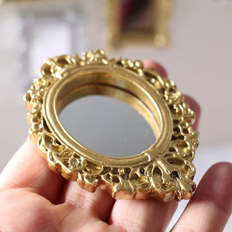 Vintage Fashion Houses - Dollhouse Photo Frames Retro Mirror for