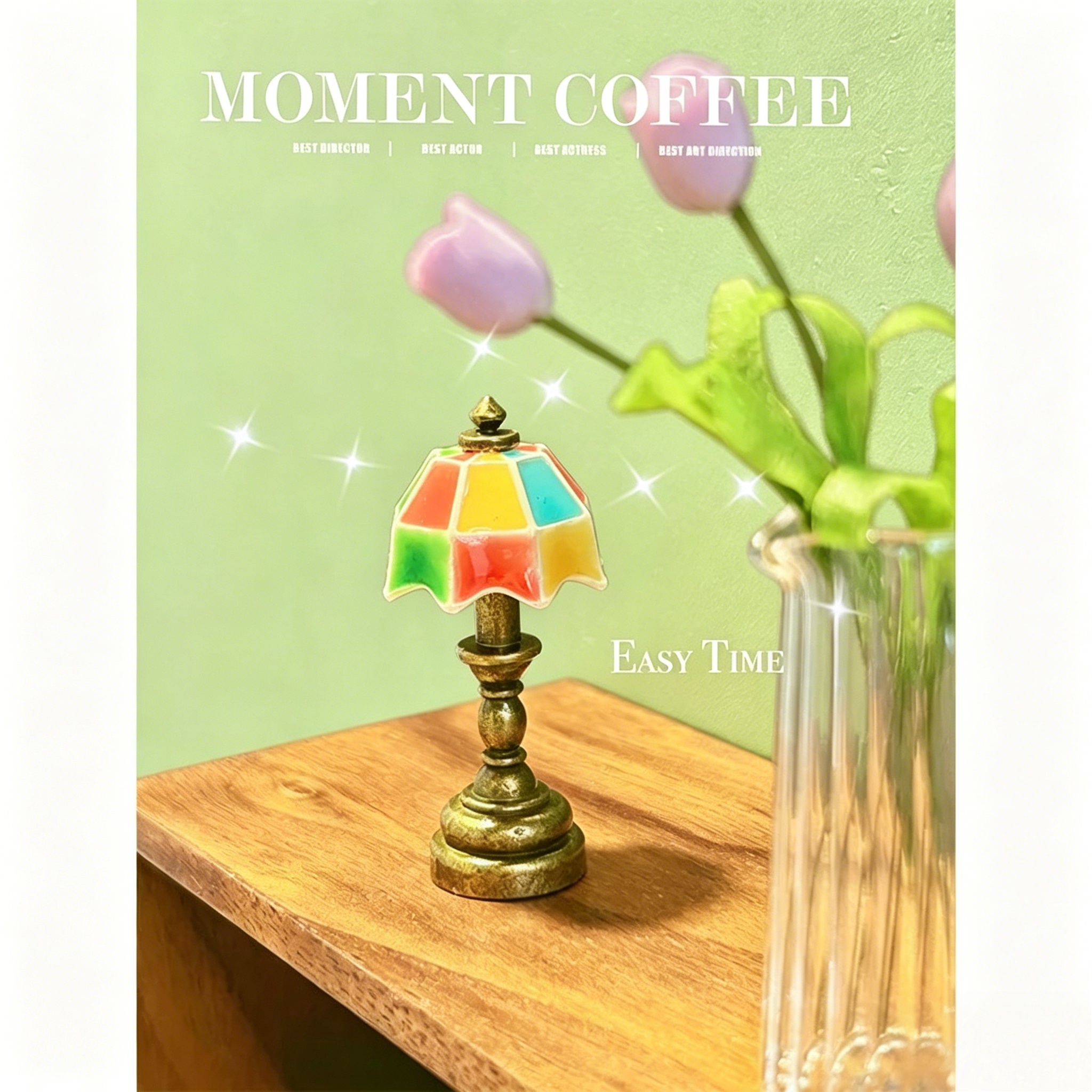 Vintage Fashion Houses - 1/12 Scale Dollhouse Vintage Table Lamp