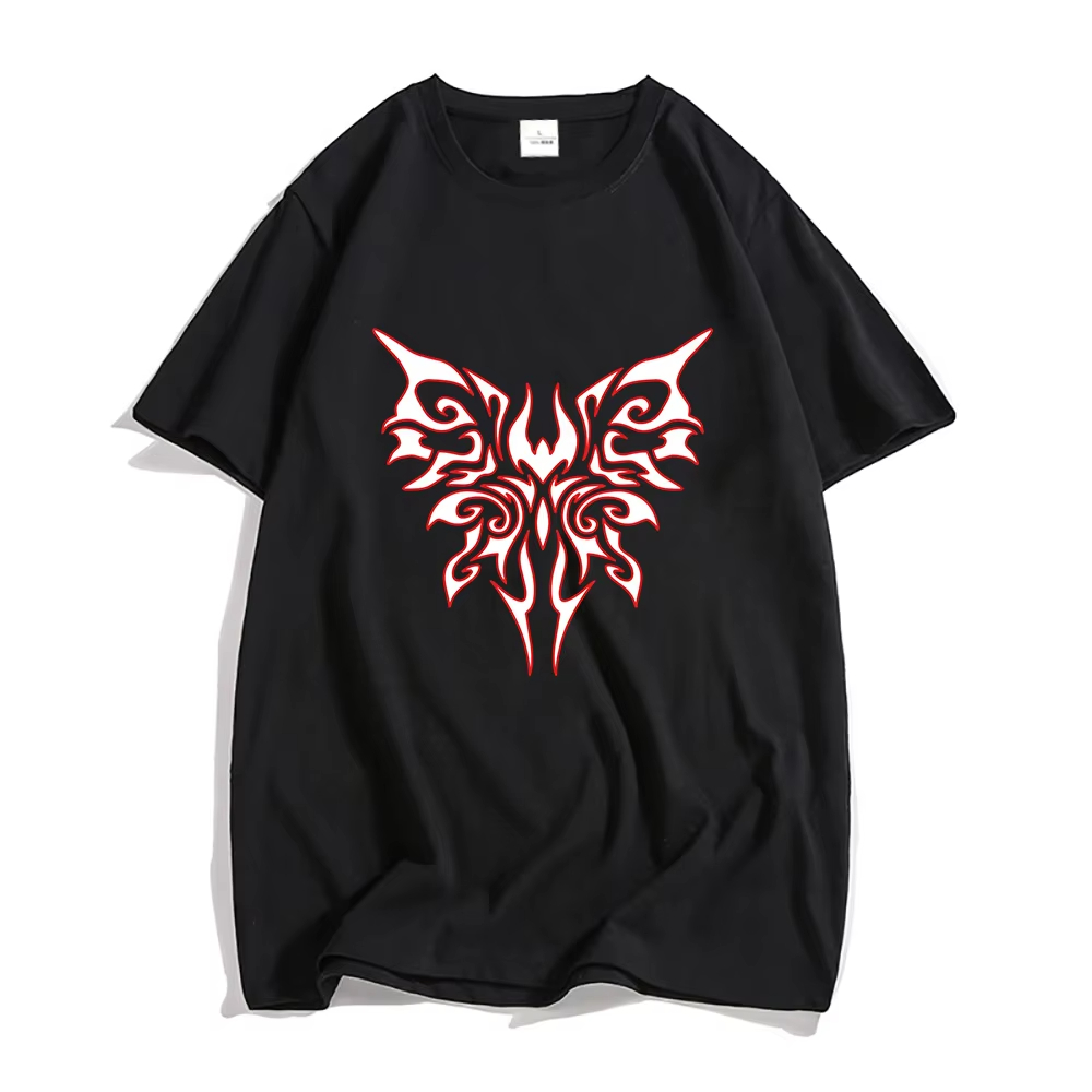 Vintage Fashion Game - Bayonetta Butterfly Game Print T-shirts Summer