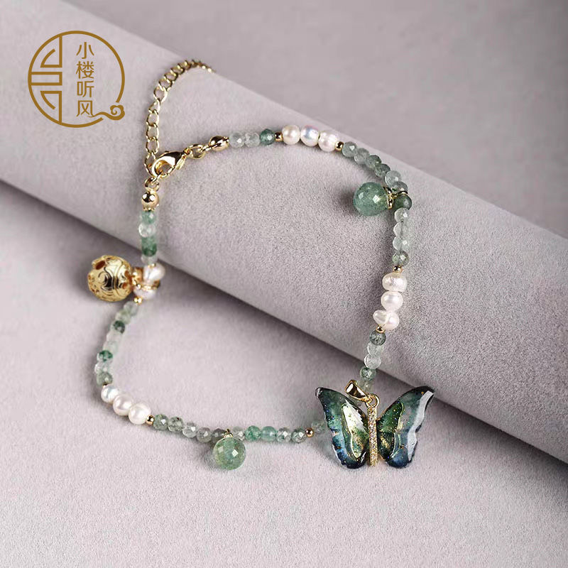‌Crystal Butterfly Anklet Ethn - Vintage Fashion Revival のレビューと価格