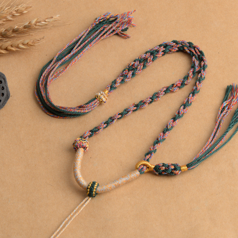 Women Necklace Cotton Thread P - Vintage Fashion Jewelry Necklaces のレビューと価格