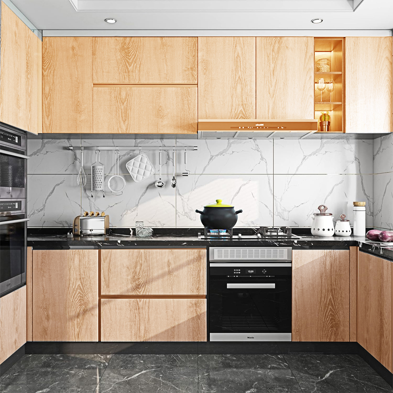 55cm Wide Wood Grain Vinyl Wal - Vintage Fashion Wallpaper のレビューと価格