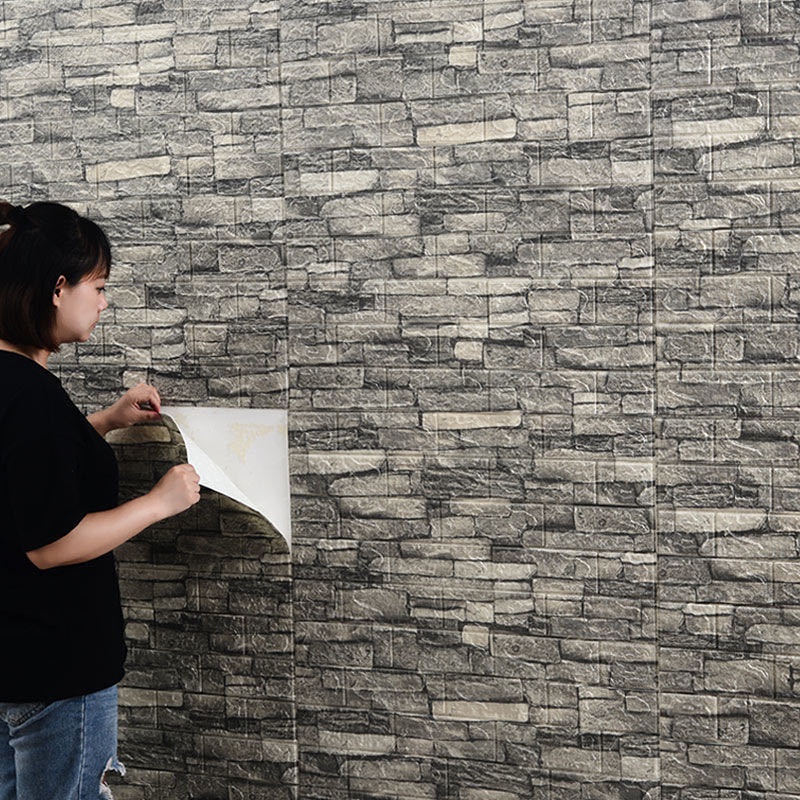 12Pcs 35*30cm High Quality 3D  - Vintage Fashion Wallpaper のレビューと価格