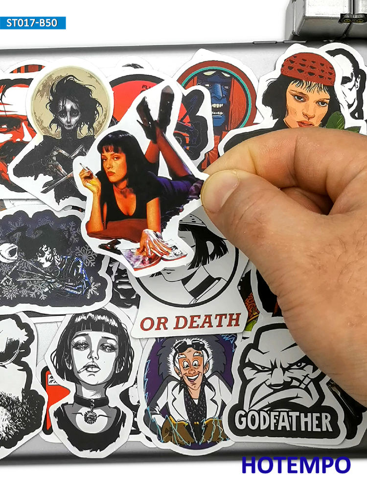 50PCS Classic Movie Stickers R - Vintage Fashion Magazines のレビューと価格