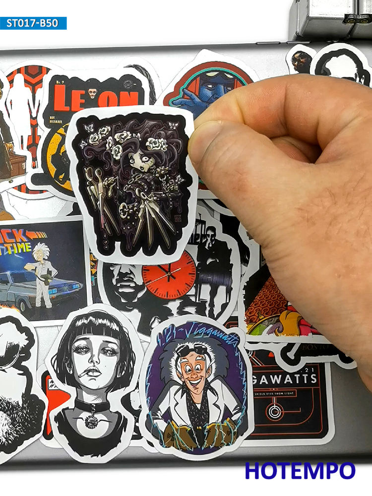 50PCS Classic Movie Stickers R - Vintage Fashion Magazines のレビューと価格