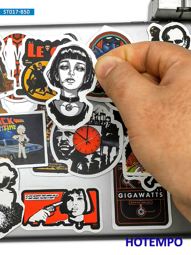 50PCS Classic Movie Stickers R - Vintage Fashion Magazines のレビューと価格