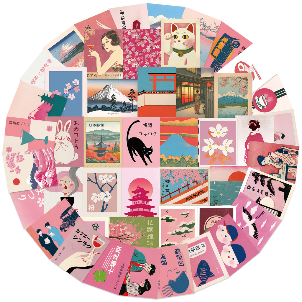 50PCS Vintage Pink Japanese Ae - Vintage Fashion Magazines のレビューと価格