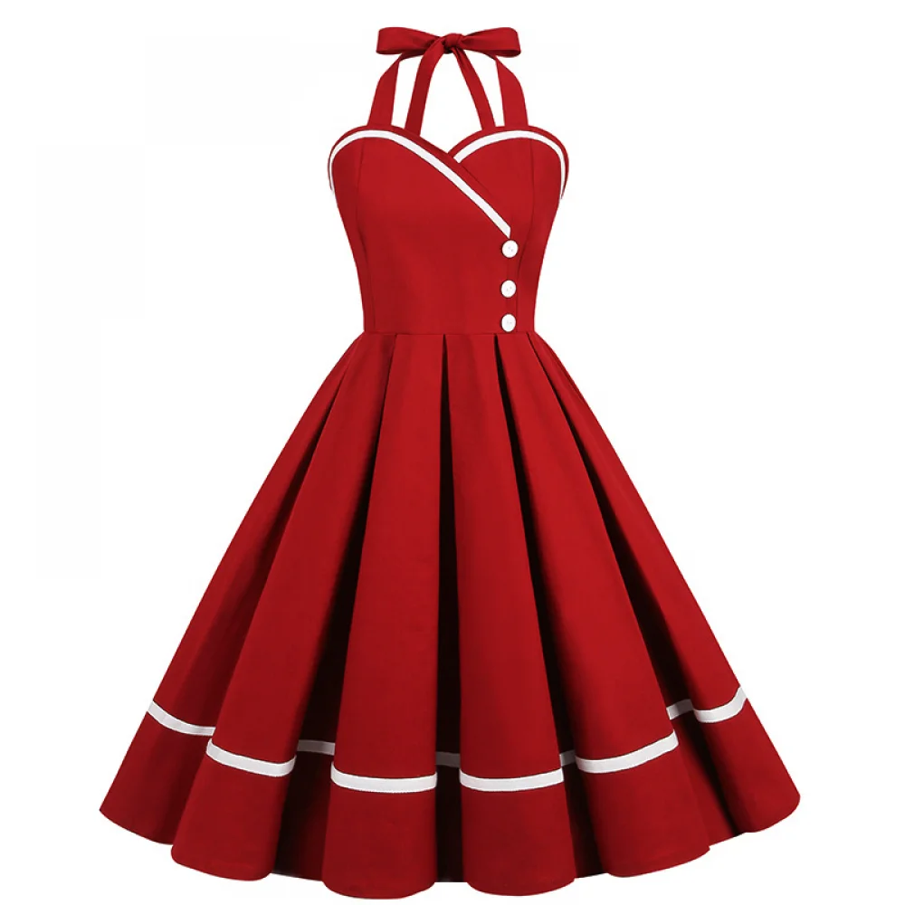 Halloween  50s 60s 80s Retro D - Vintage Fashion Women Dresses のレビューと価格