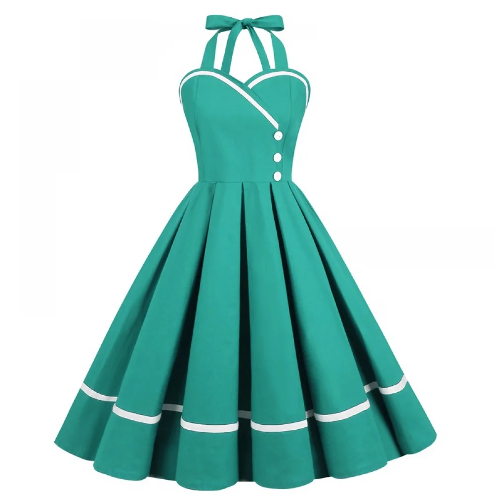 Halloween  50s 60s 80s Retro D - Vintage Fashion Women Dresses のレビューと価格