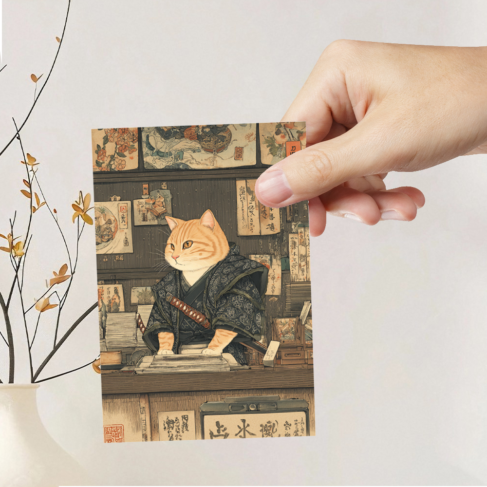 32pcs Ukiyo-E Cat Postcards, C - Vintage Fashion Magazines のレビューと価格