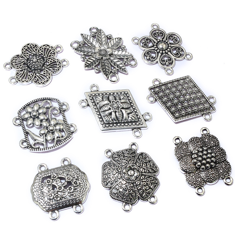 10pcs Antique Silver Color Vin - Vintage Fashion Jewelry のレビューと価格