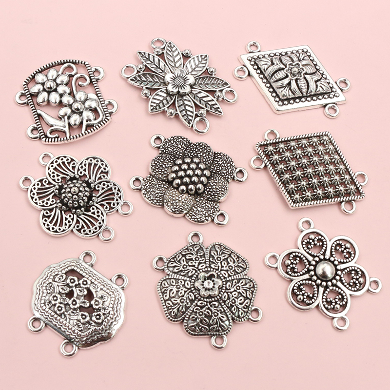 10pcs Antique Silver Color Vin - Vintage Fashion Jewelry のレビューと価格