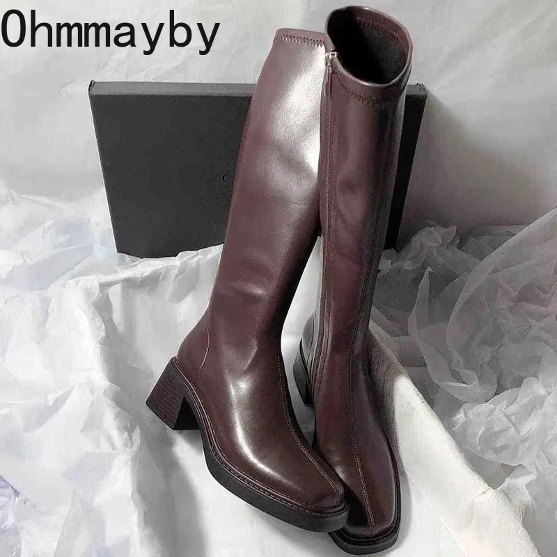Vintage Thick Heel Women Knee  - Vintage Fashion Fabrics のレビューと価格