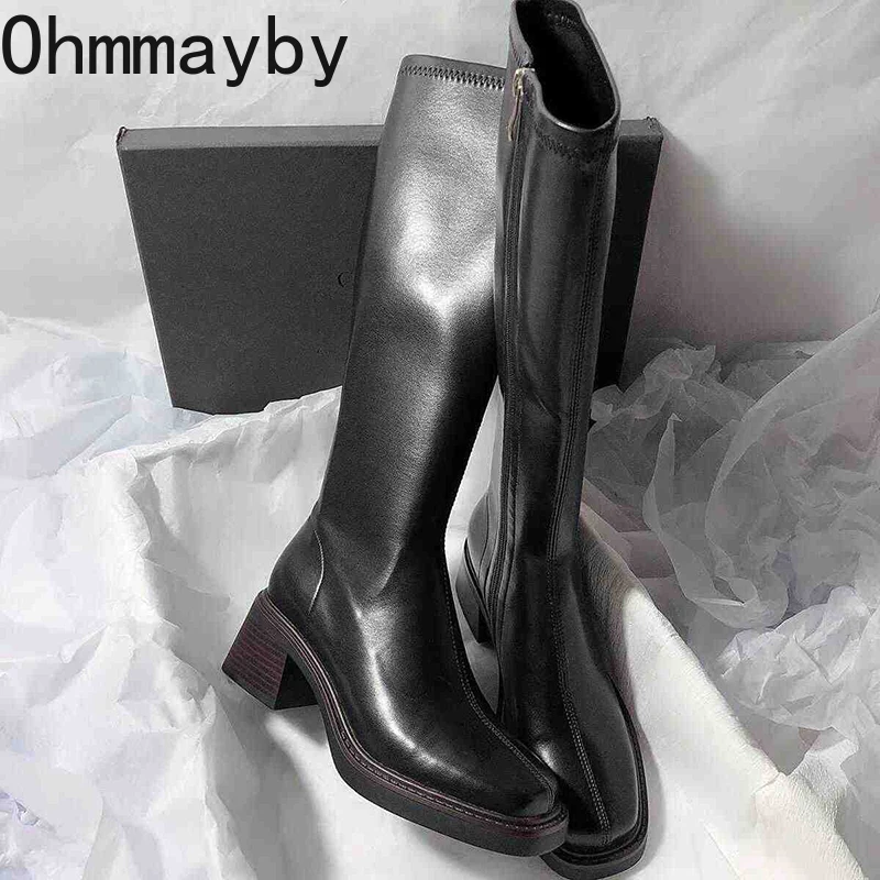 Vintage Thick Heel Women Knee  - Vintage Fashion Fabrics のレビューと価格