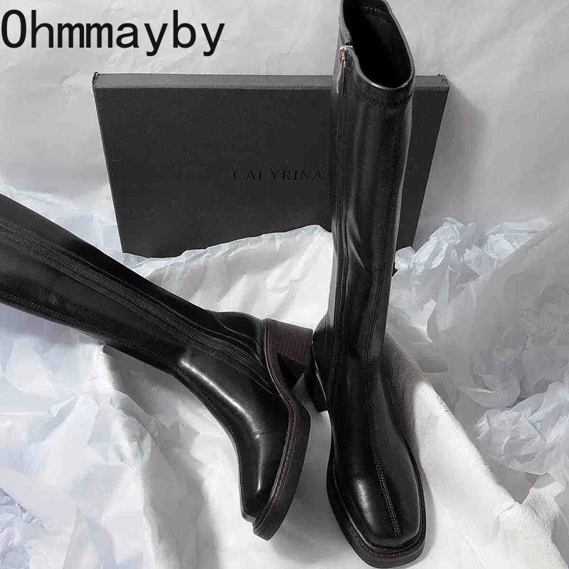 Vintage Thick Heel Women Knee  - Vintage Fashion Fabrics のレビューと価格