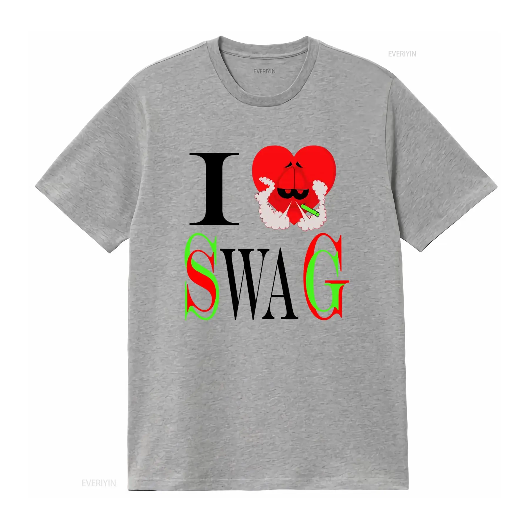 I Swag Heart Print T shirt Ret - Vintage Fashion Look のレビューと価格