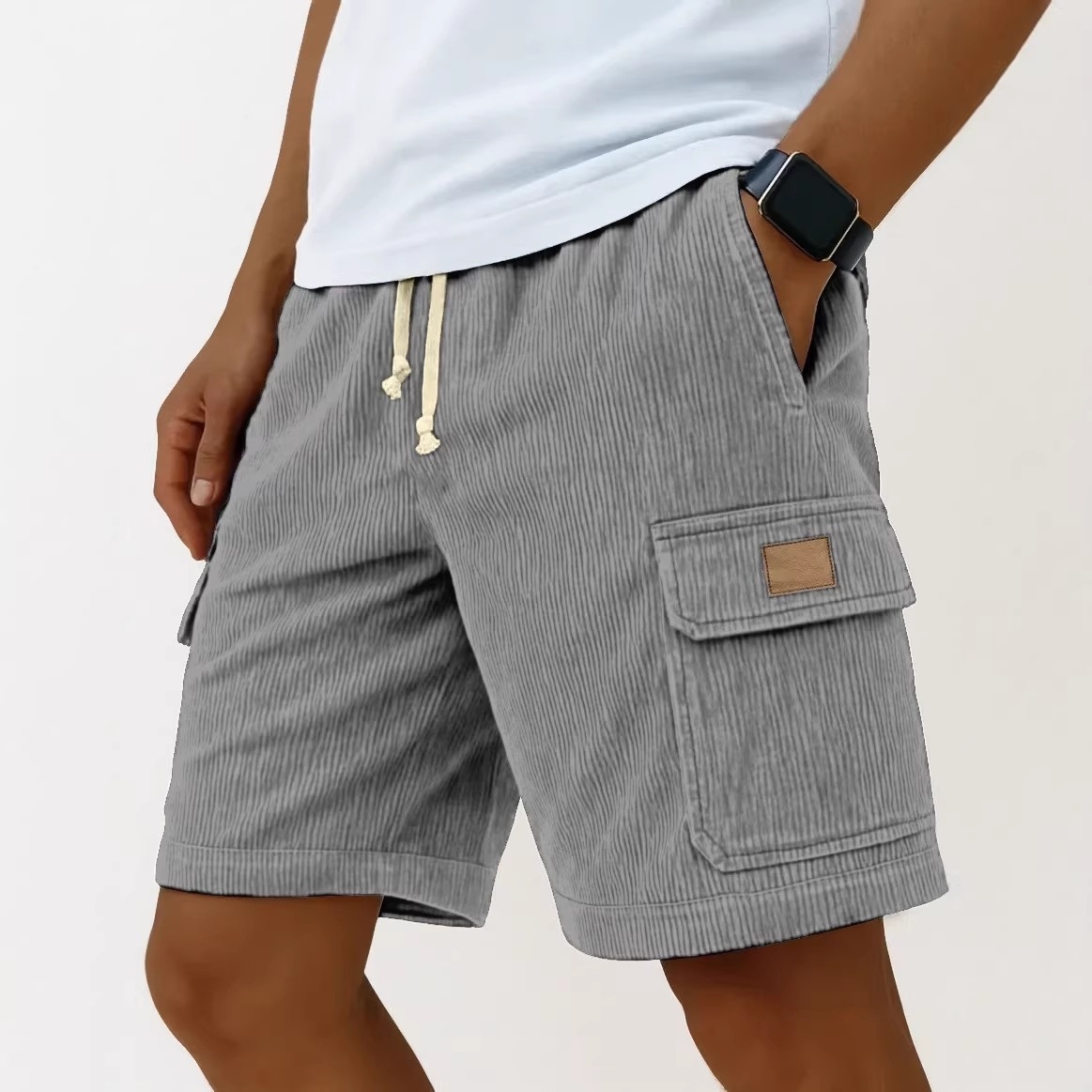 Men's Corduroy Shorts 2026 Men - Vintage Fashion Eu のレビューと価格