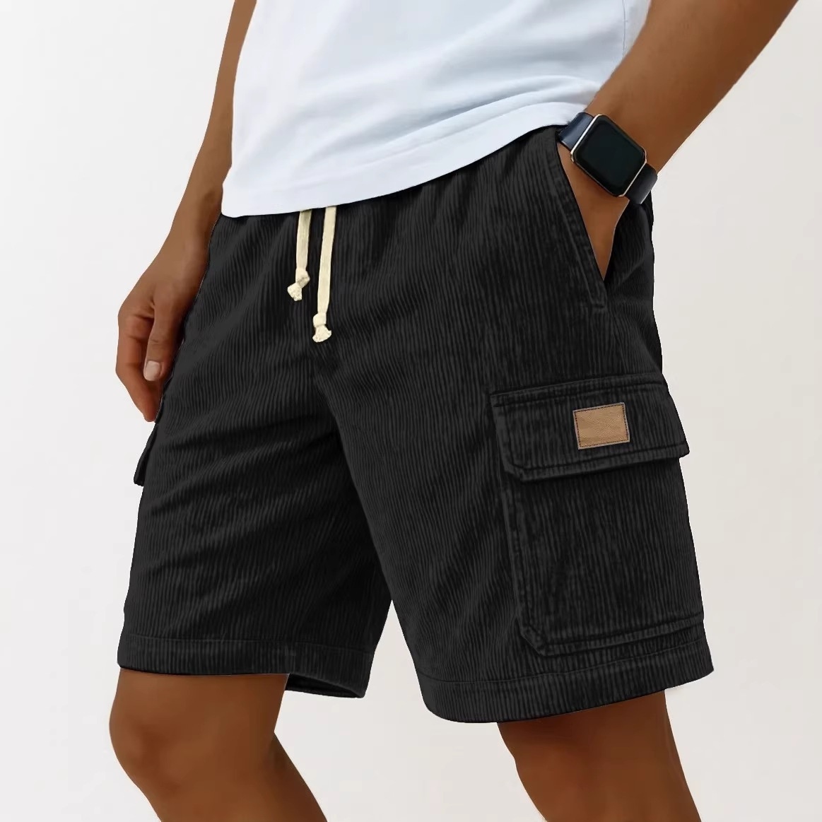 Men's Corduroy Shorts 2026 Men - Vintage Fashion Eu のレビューと価格
