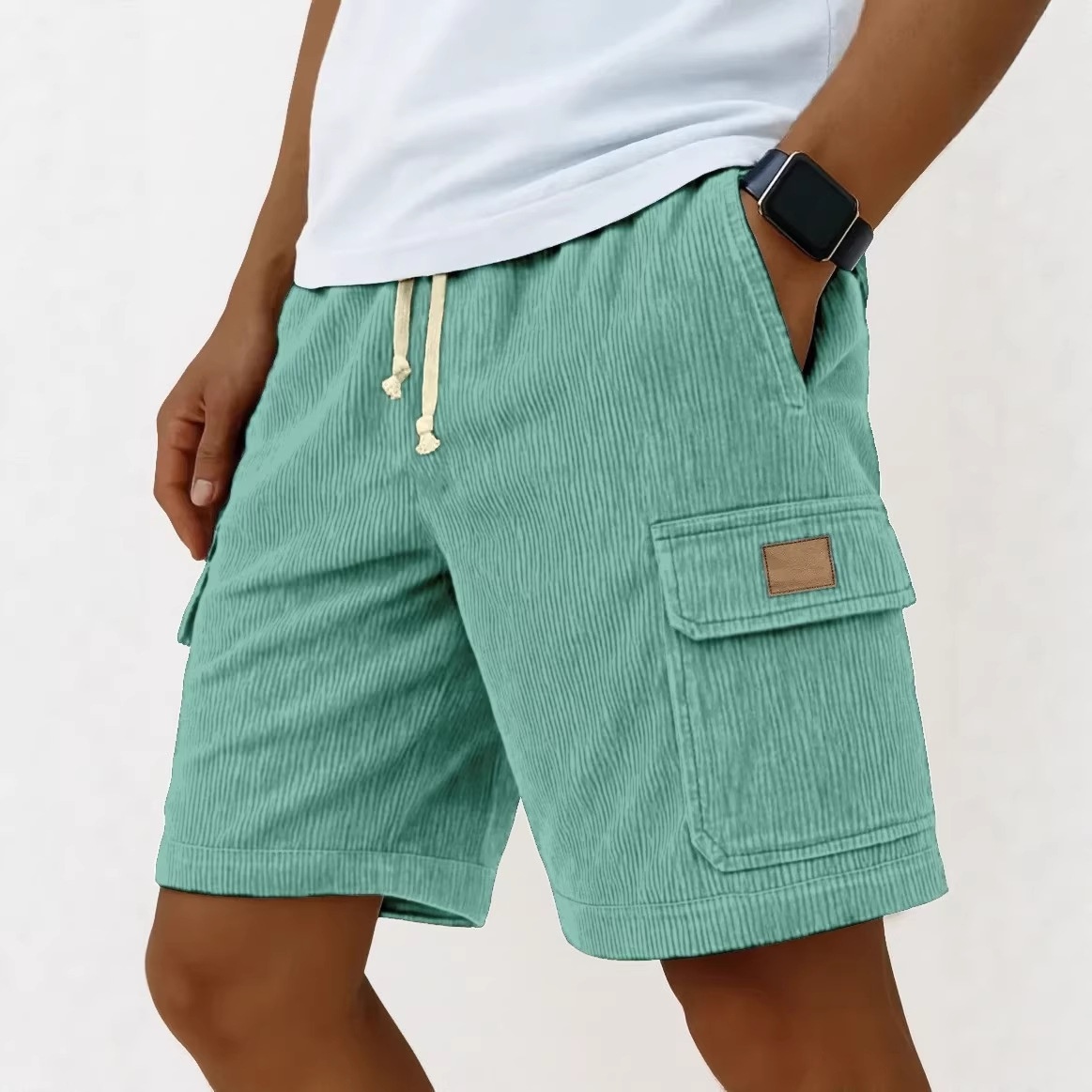 Men's Corduroy Shorts 2026 Men - Vintage Fashion Eu のレビューと価格