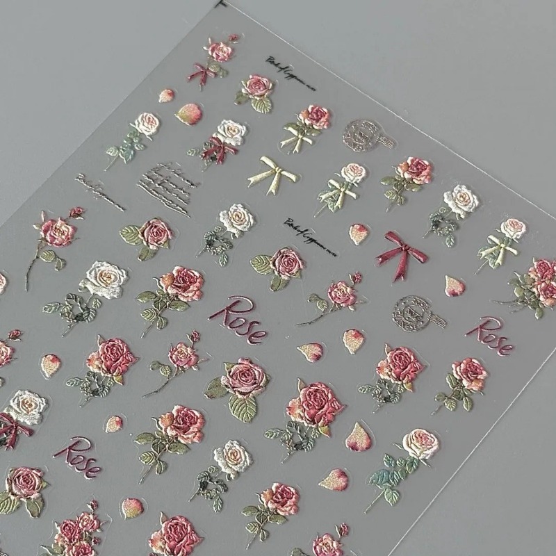 5Pcs Ins Retro Rose Sticker Hi - Vintage Fashion Magazines のレビューと価格