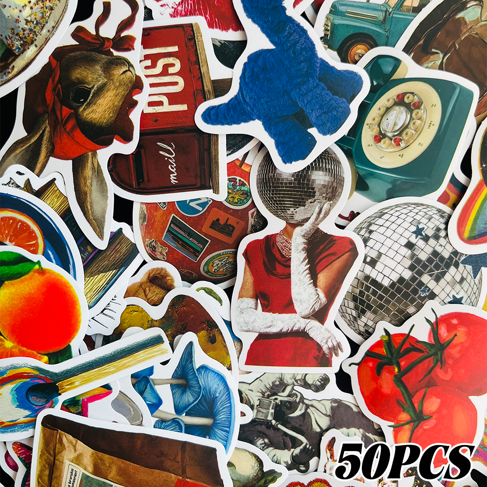 50PCS Vintage Y2K Stickers Fas - Vintage Fashion Magazines のレビューと価格