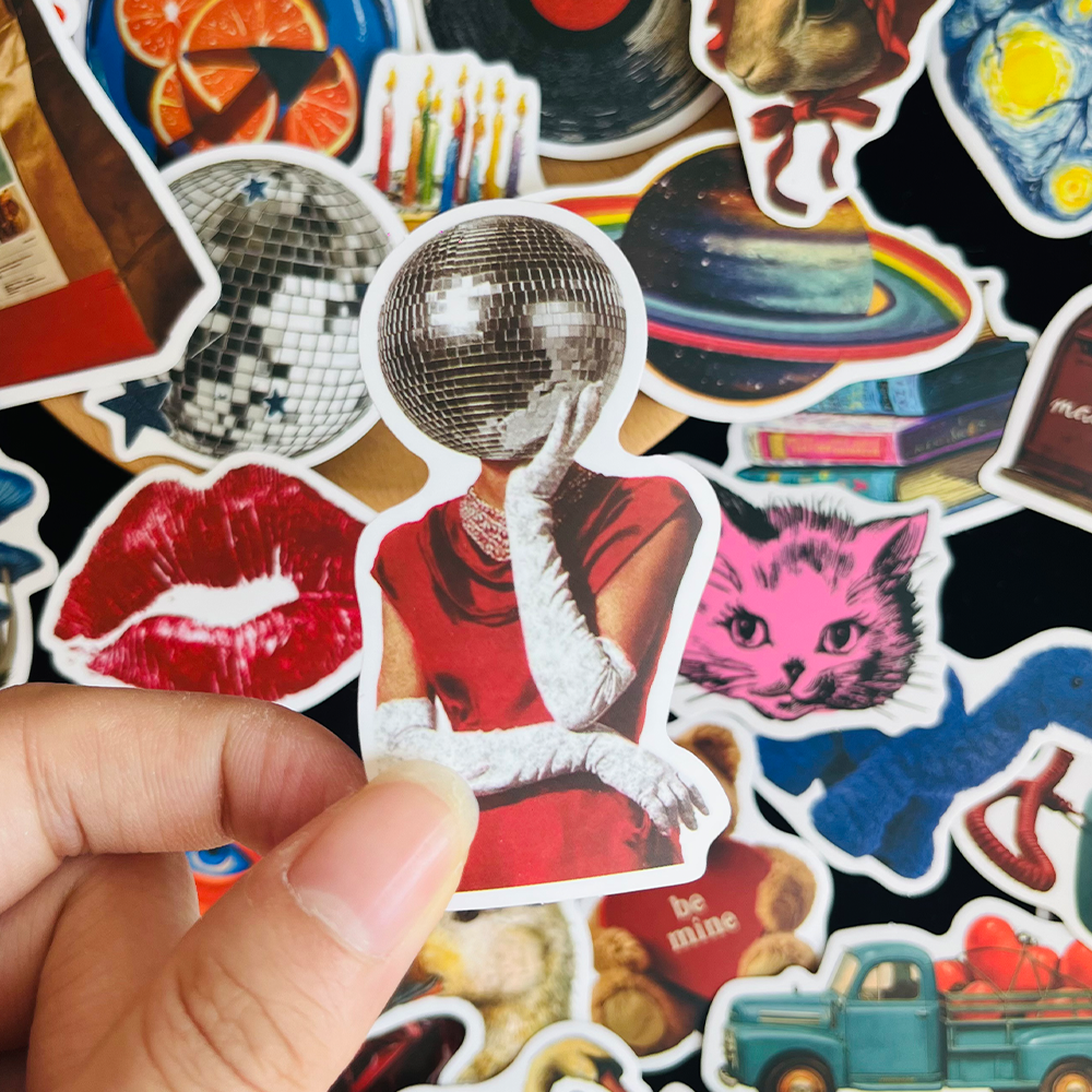 50PCS Vintage Y2K Stickers Fas - Vintage Fashion Magazines のレビューと価格