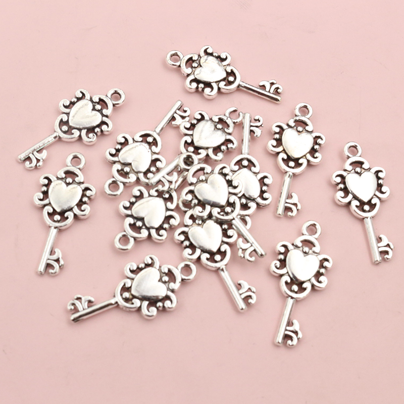 50pcs Vintage Small Key Charms - Vintage Fashion Jewelry のレビューと価格