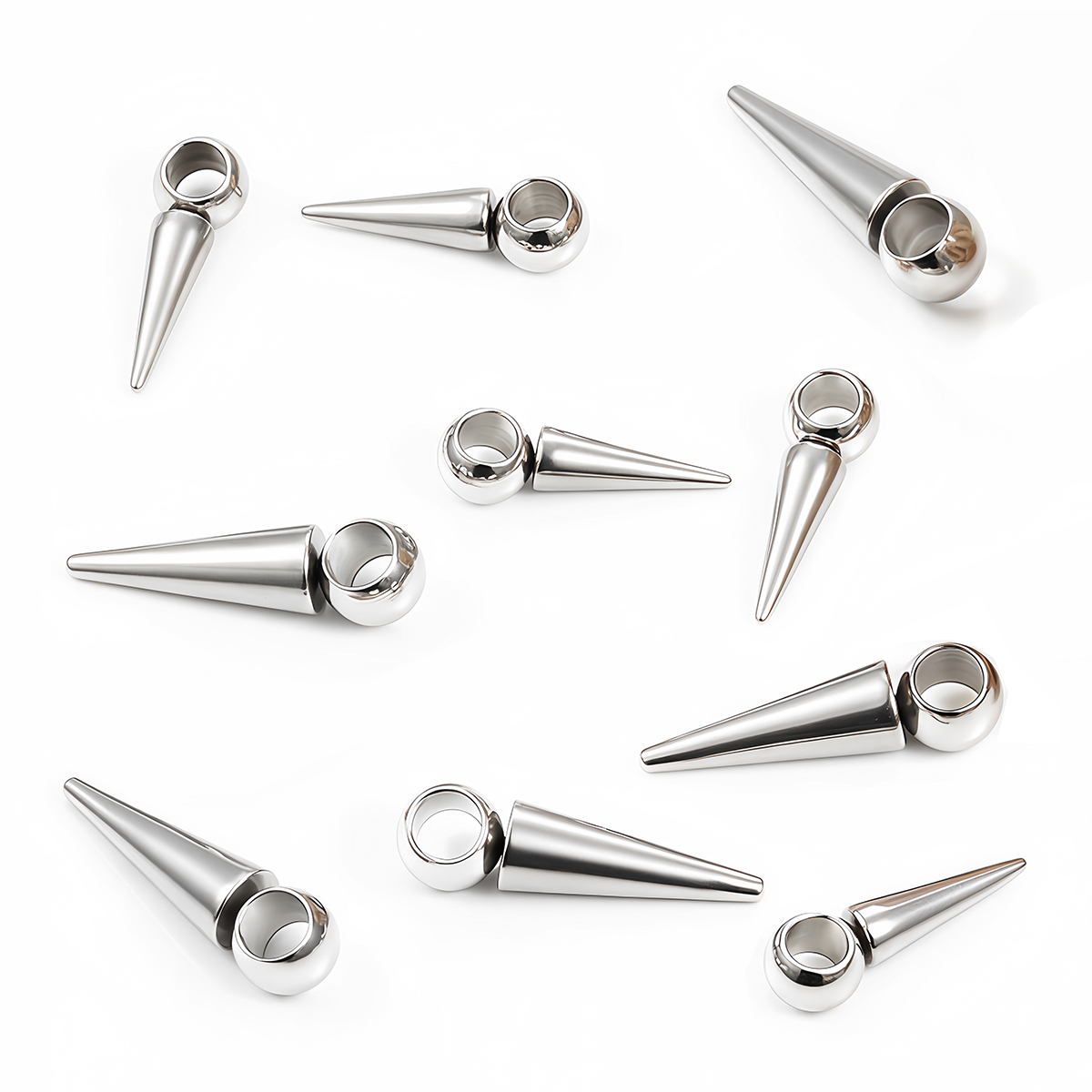 10pcs Retro Cone Charms Pendan - Vintage Fashion Jewelry Necklaces のレビューと価格