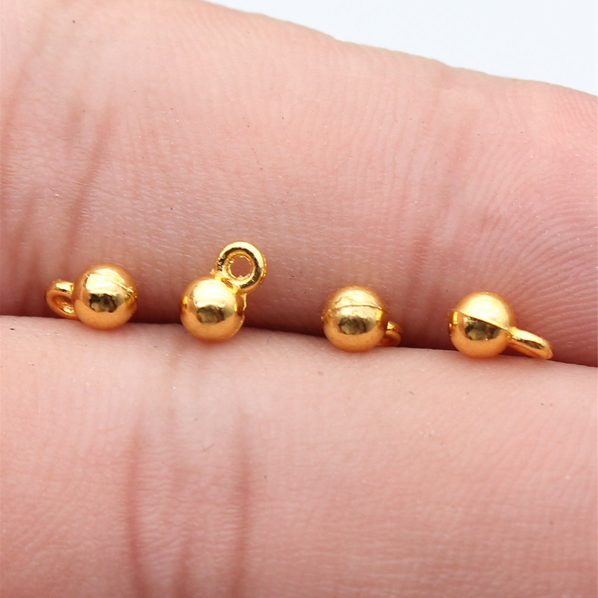 40pcs 4x6mm 3 Colors Gold Colo - Vintage Fashion Jewelry のレビューと価格