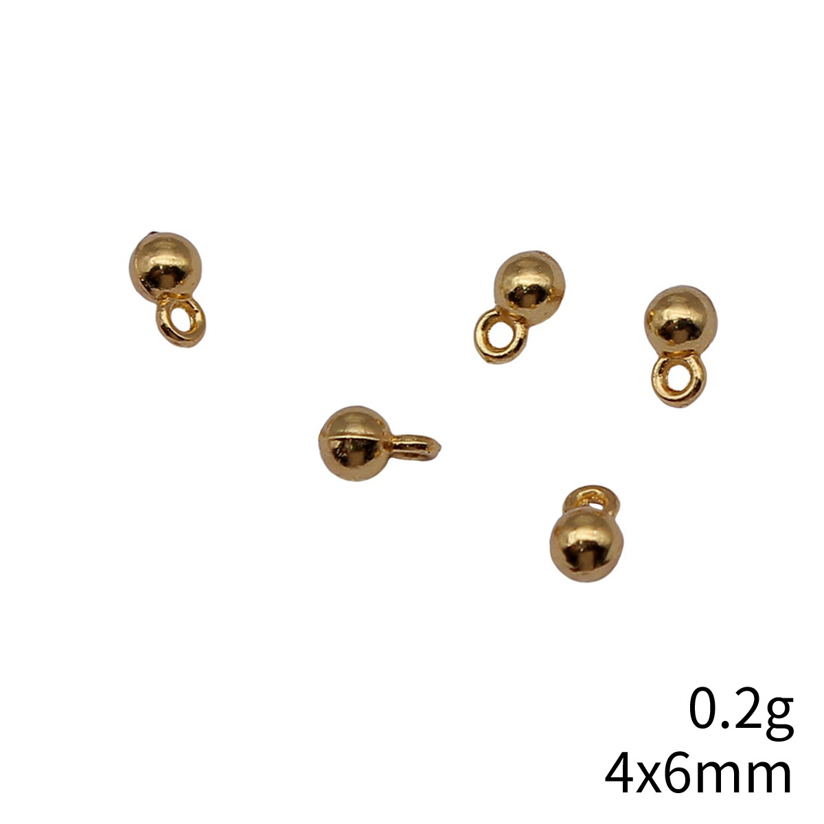 40pcs 4x6mm 3 Colors Gold Colo - Vintage Fashion Jewelry のレビューと価格