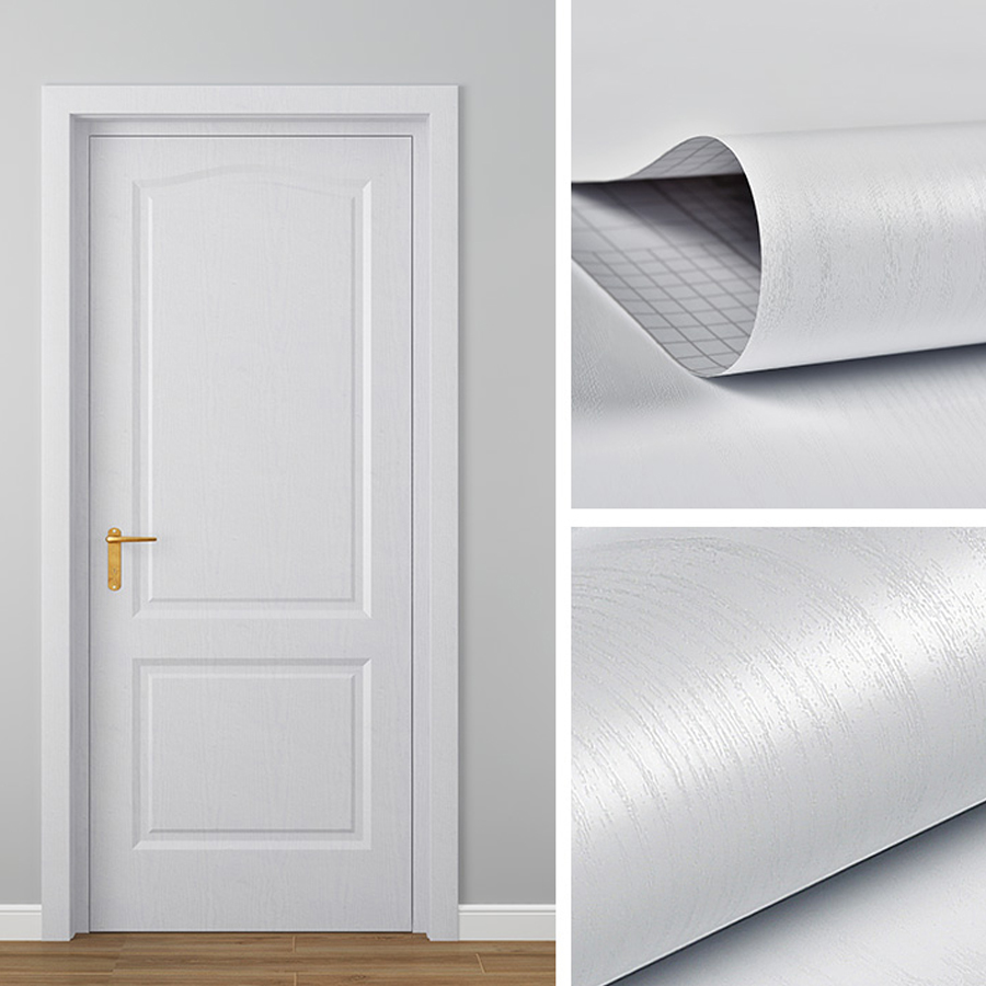 Pure White Wood Grain Self Adh - Vintage Fashion Wallpaper のレビューと価格
