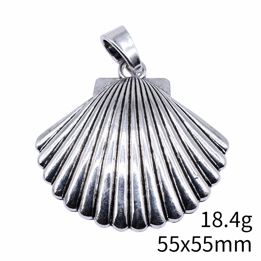 1pcs 55x55mm Antique Silver Co - Vintage Fashion Jewelry のレビューと価格