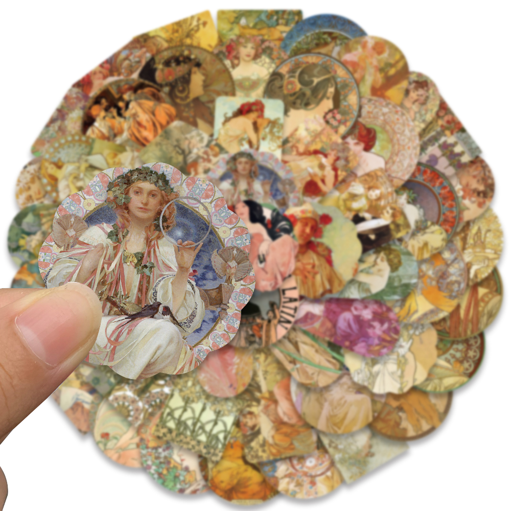 54PCS Vintage Stickers Retro V - Vintage Fashion Magazines のレビューと価格