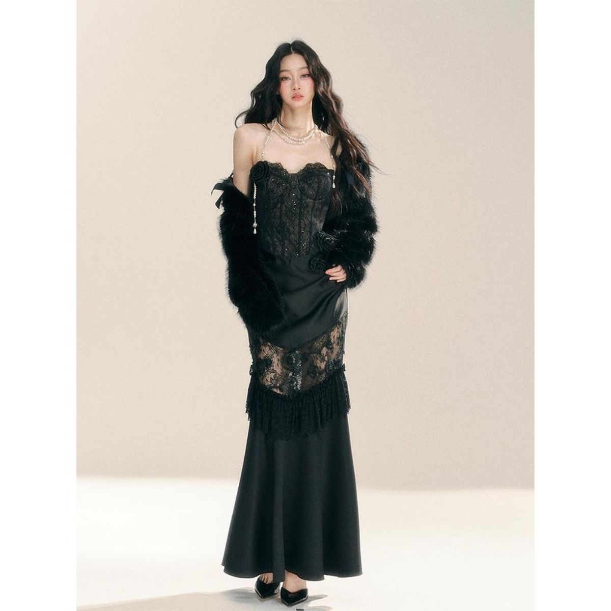Vintage Gothic Grunge Y2k Lace - Vintage Fashion Women Dresses のレビューと価格
