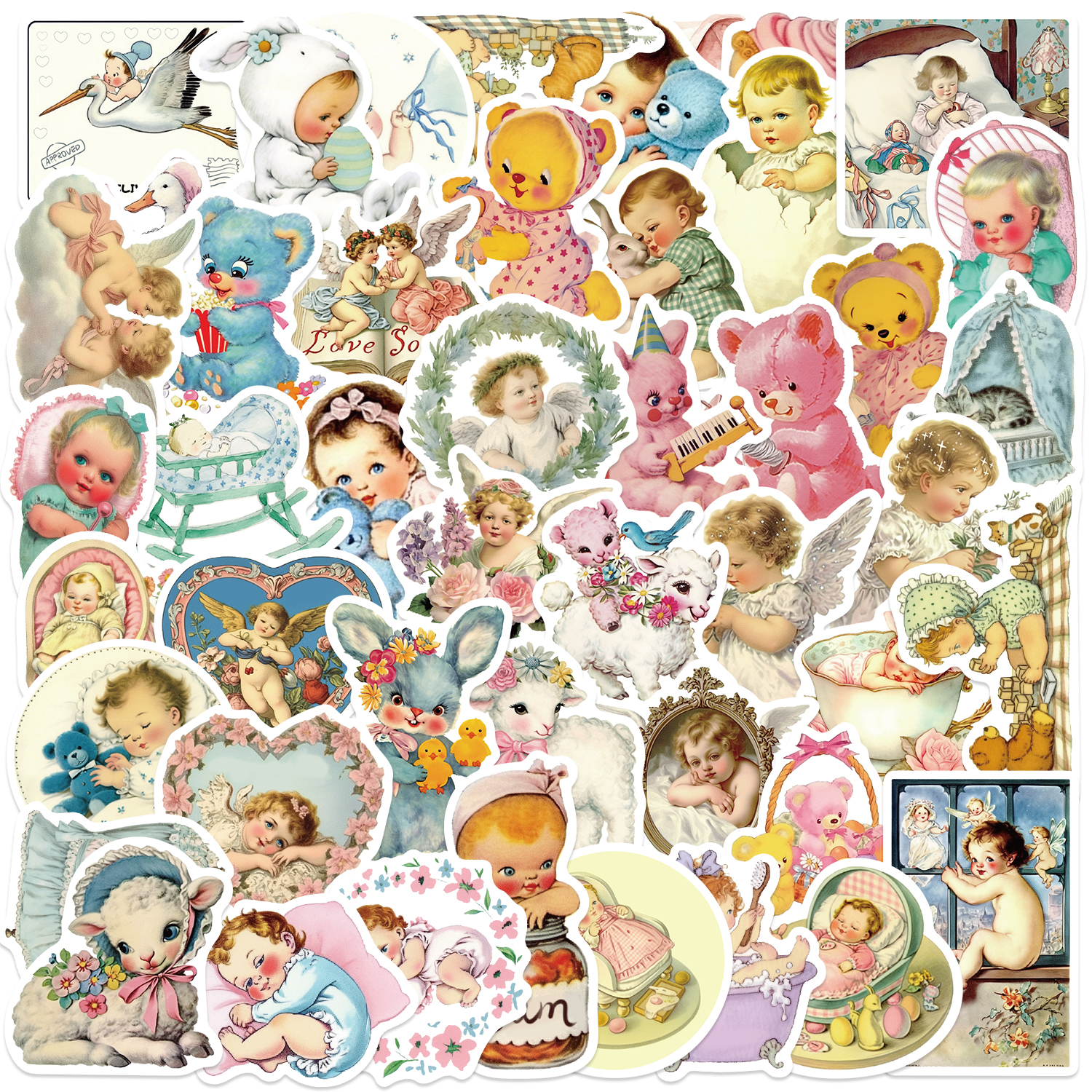 50PCS Vintage Baby Aesthetic S - Vintage Fashion Magazines のレビューと価格