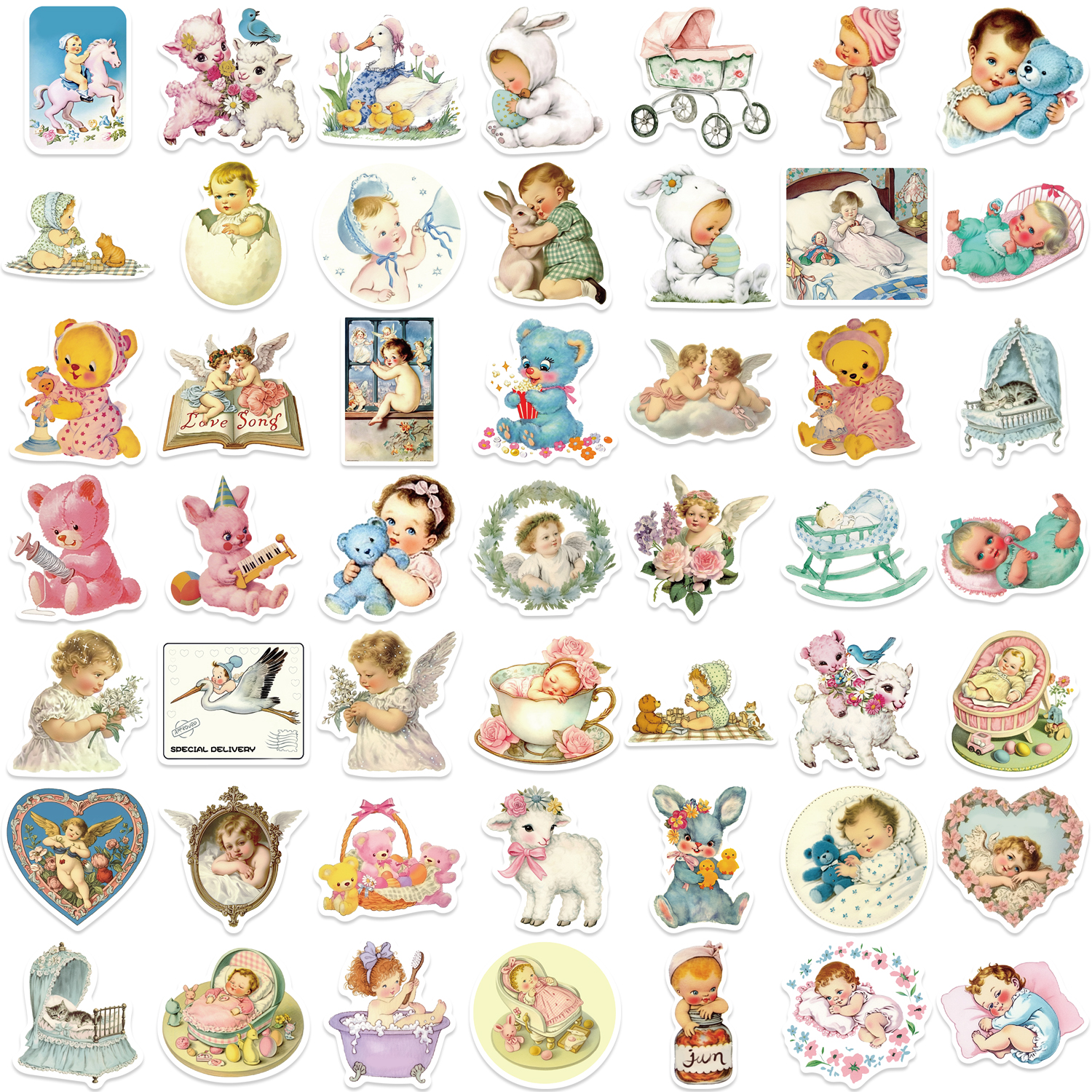50PCS Vintage Baby Aesthetic S - Vintage Fashion Magazines のレビューと価格