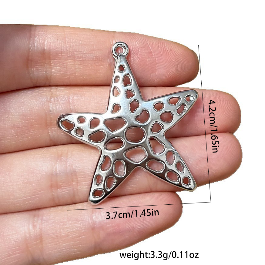 4Pcs Silvery Starfish Sea Star - Vintage Fashion Jewelry Necklaces のレビューと価格