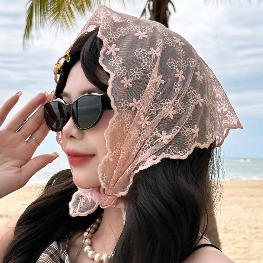 1PC Vintage Lace Hair Scarf He - Vintage Fashion Houses のレビューと価格