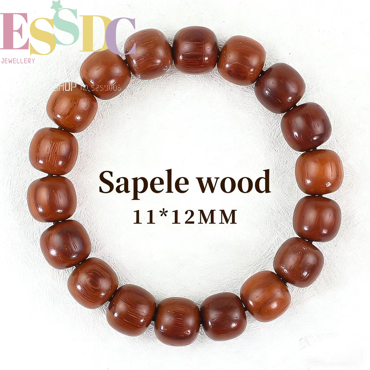 Golden Silk Wood Barrel Beads  - Vintage Fashion Toys のレビューと価格