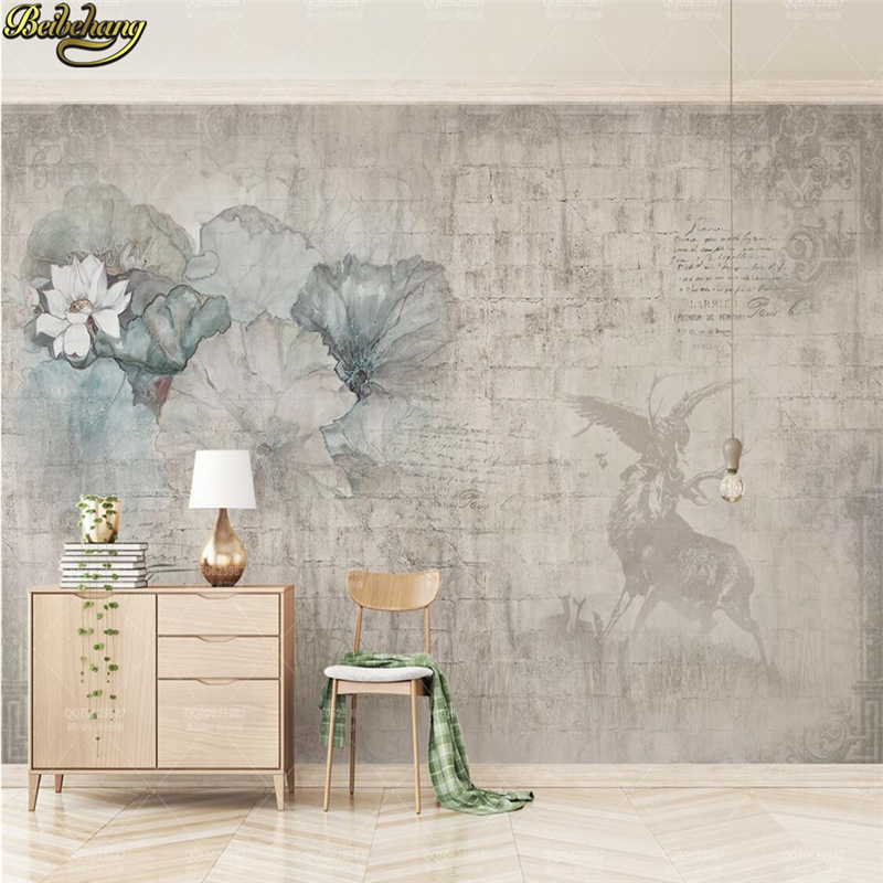 beibehang Custom Photo Wallpap - Vintage Fashion Houses のレビューと価格