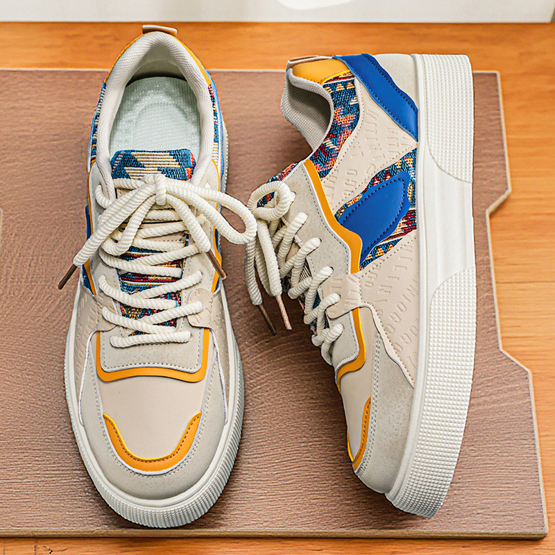 Men's Vintage Patchwork Platfo - Vintage Fashion Fabrics のレビューと価格