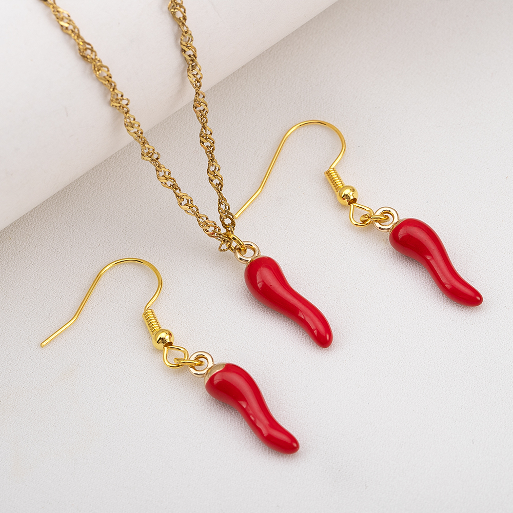 10pcs 5pcs 20pcs Red Hot Chili - Vintage Fashion Jewelry Necklaces のレビューと価格