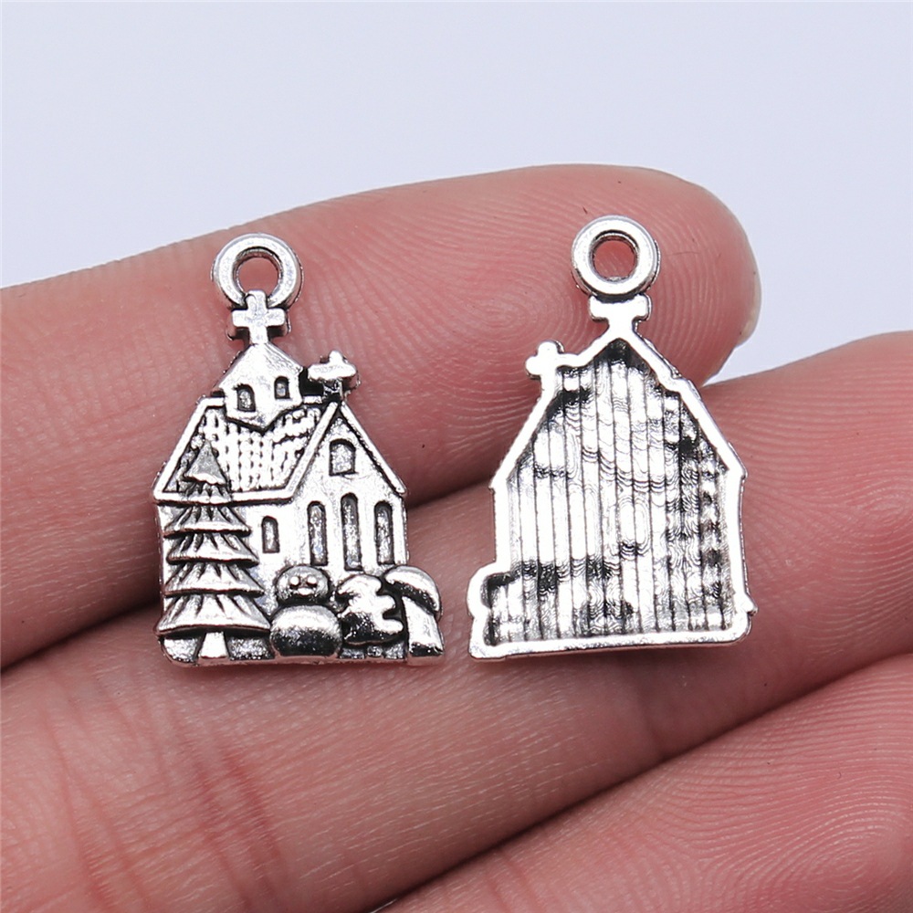 WYSIWYG 10pcs 21x14mm Antique  - Vintage Fashion Houses のレビューと価格