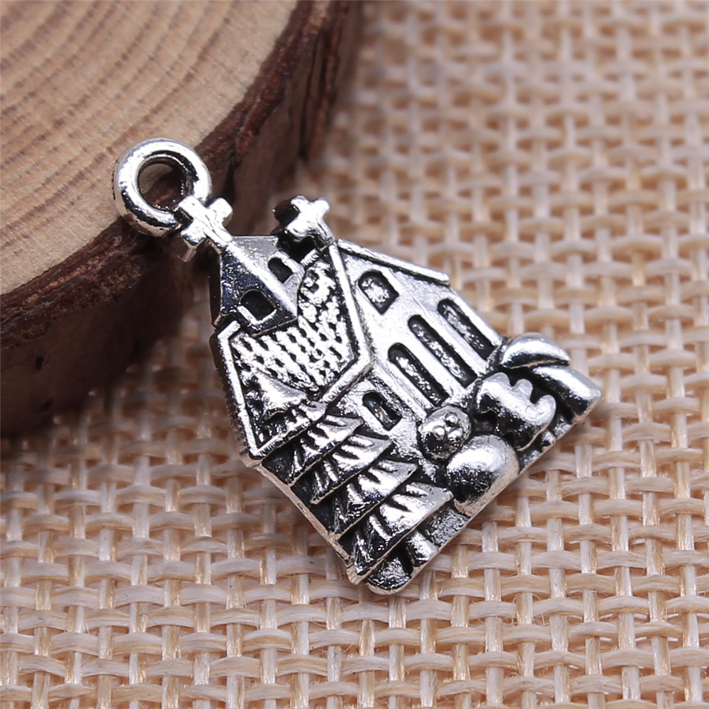WYSIWYG 10pcs 21x14mm Antique  - Vintage Fashion Houses のレビューと価格