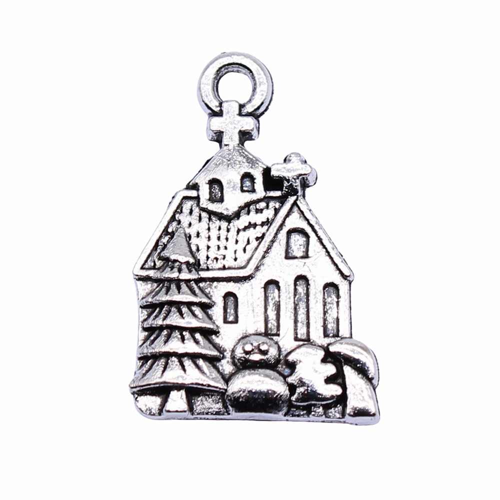 WYSIWYG 10pcs 21x14mm Antique  - Vintage Fashion Houses のレビューと価格