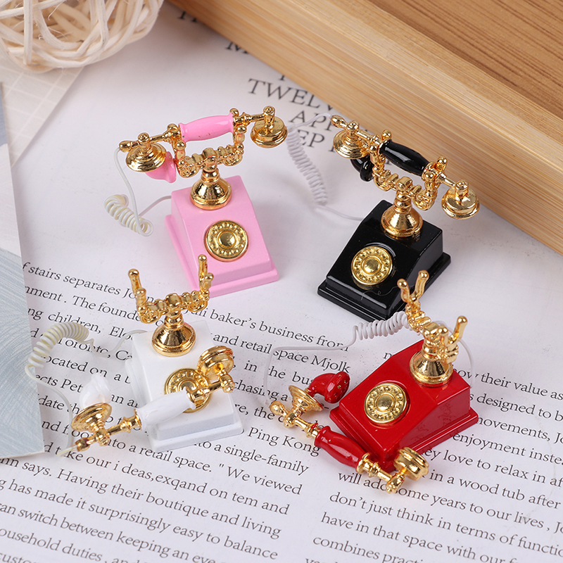 1:12 Vintage Phone Dollhouse M - Vintage Fashion Houses のレビューと価格