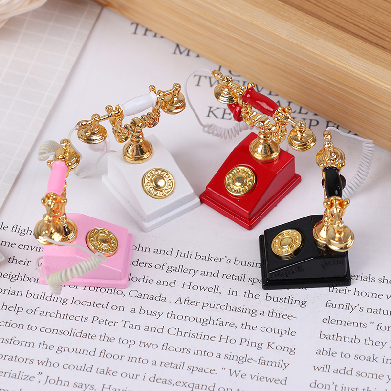 1:12 Vintage Phone Dollhouse M - Vintage Fashion Houses のレビューと価格