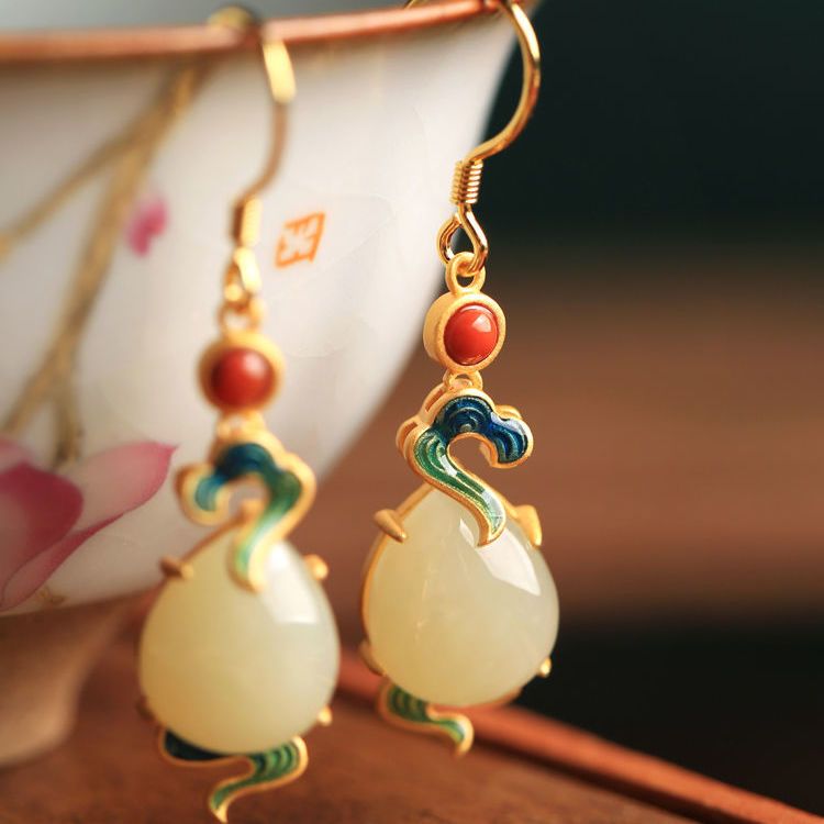 ‌Tang Dynasty Revival Hoop Ear - Vintage Fashion Revival のレビューと価格