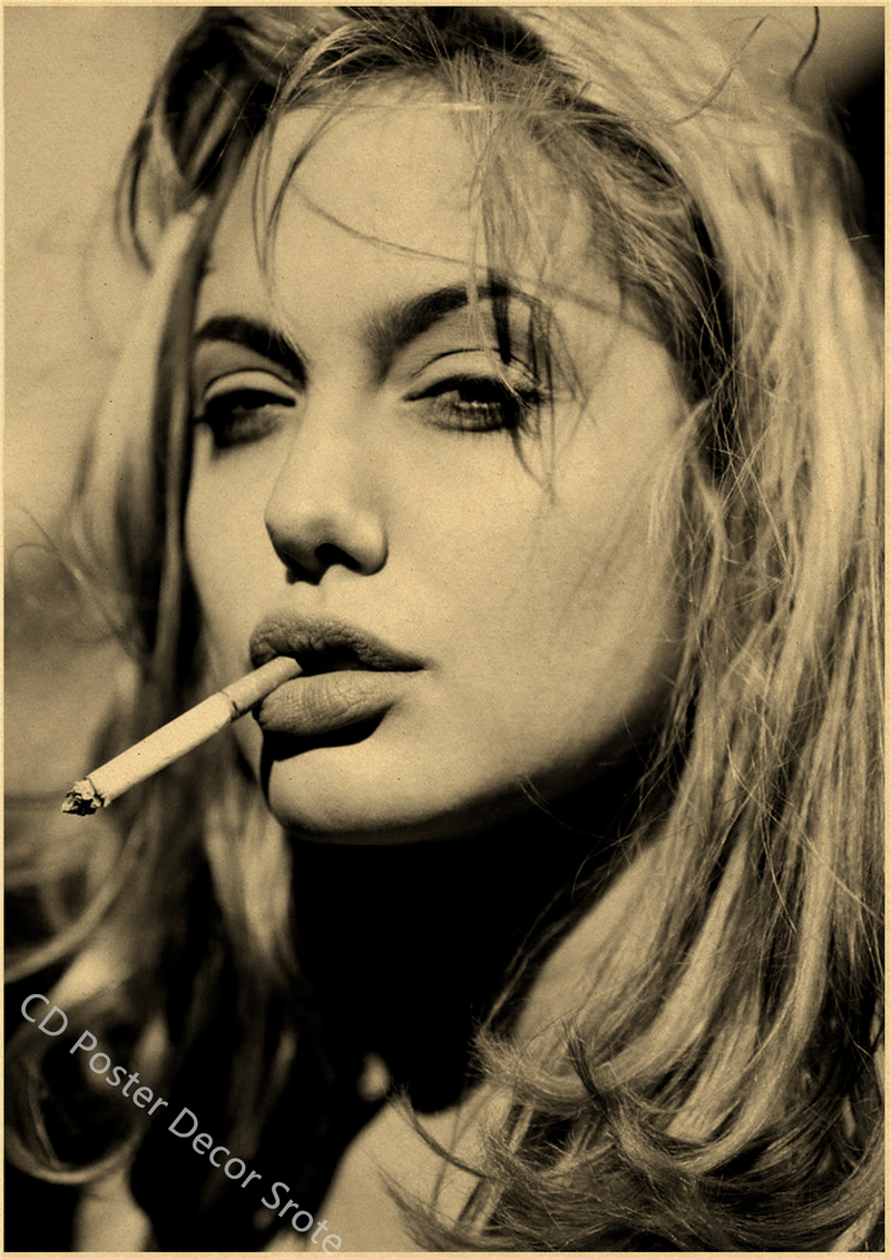 Angelina Jolie Vintage Poster  - Vintage Fashion Wallpaper のレビューと価格