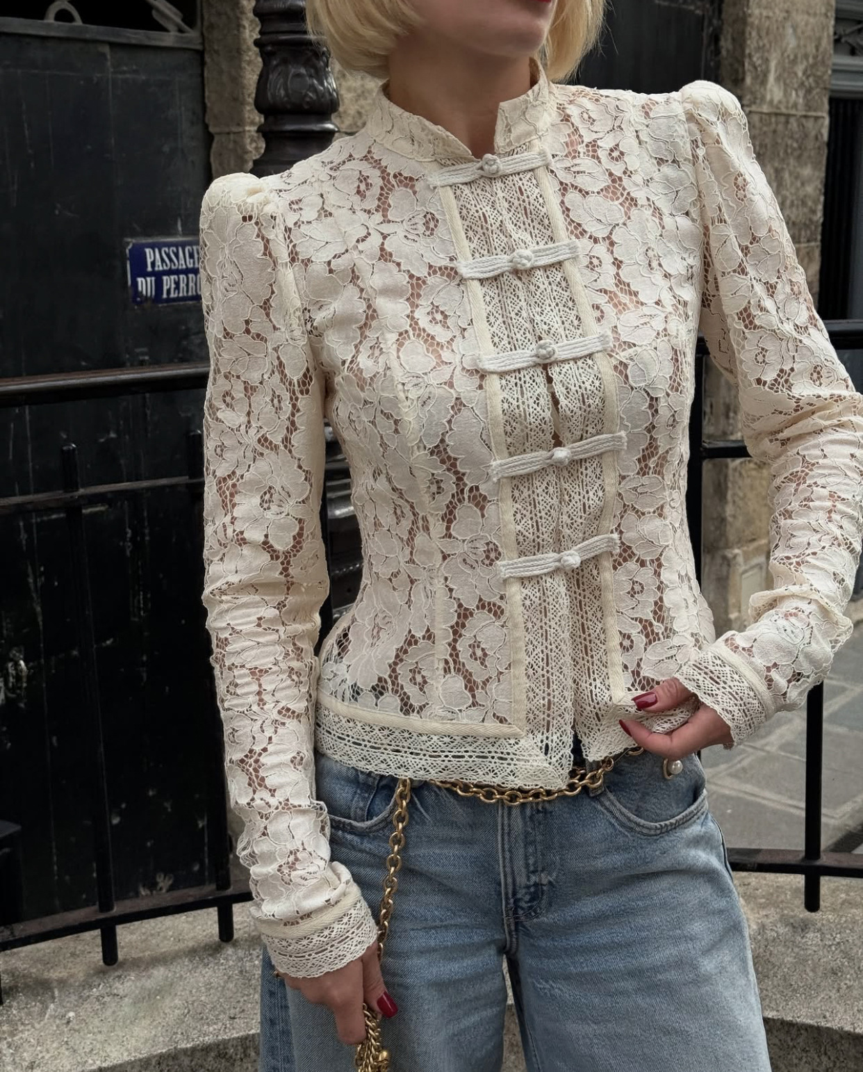Elegant Luxury Lace Blouse Fas - Vintage Fashion Look のレビューと価格